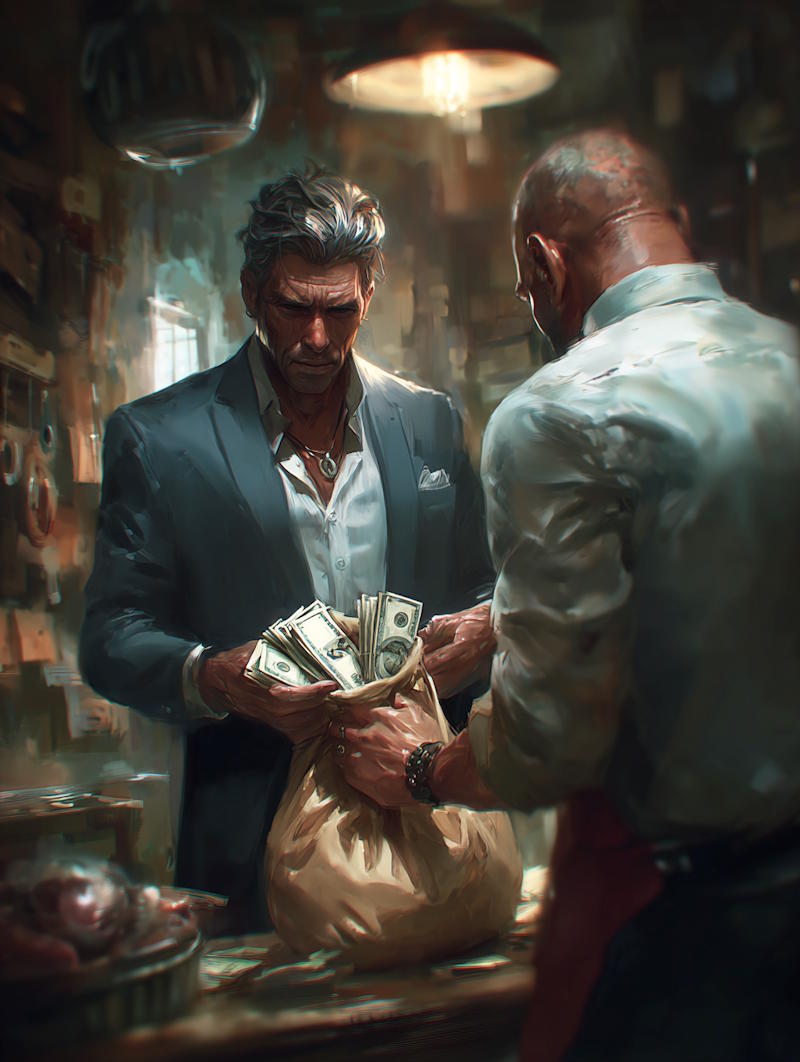 Advertising Kickback card artwork